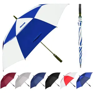 Golf Umbrella Large 62/68/72 Inch, Extra Large Oversize Double Canopy Vented Windproof Waterproof Umbrella, Automatic Open Golf Umbrella for Men and Women and Family.
