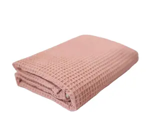 L.W. Clothing Company Soft & Cozy Baby & Toddler Waffle Blanket - Pastel Hues, 100% Cotton, Durable, Easy to Care For, Suitable for Ages 0-6 Years