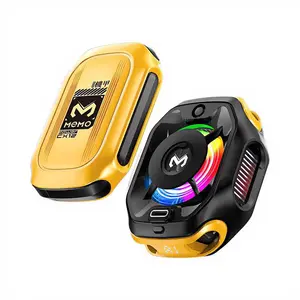 Magnetic Semiconductor Gaming Phone Cooler, RGB Light, Temp Screen, Lithium Rechargeable Battery, USB-Compatible - For Mobile Gaming, Live Streaming Devices