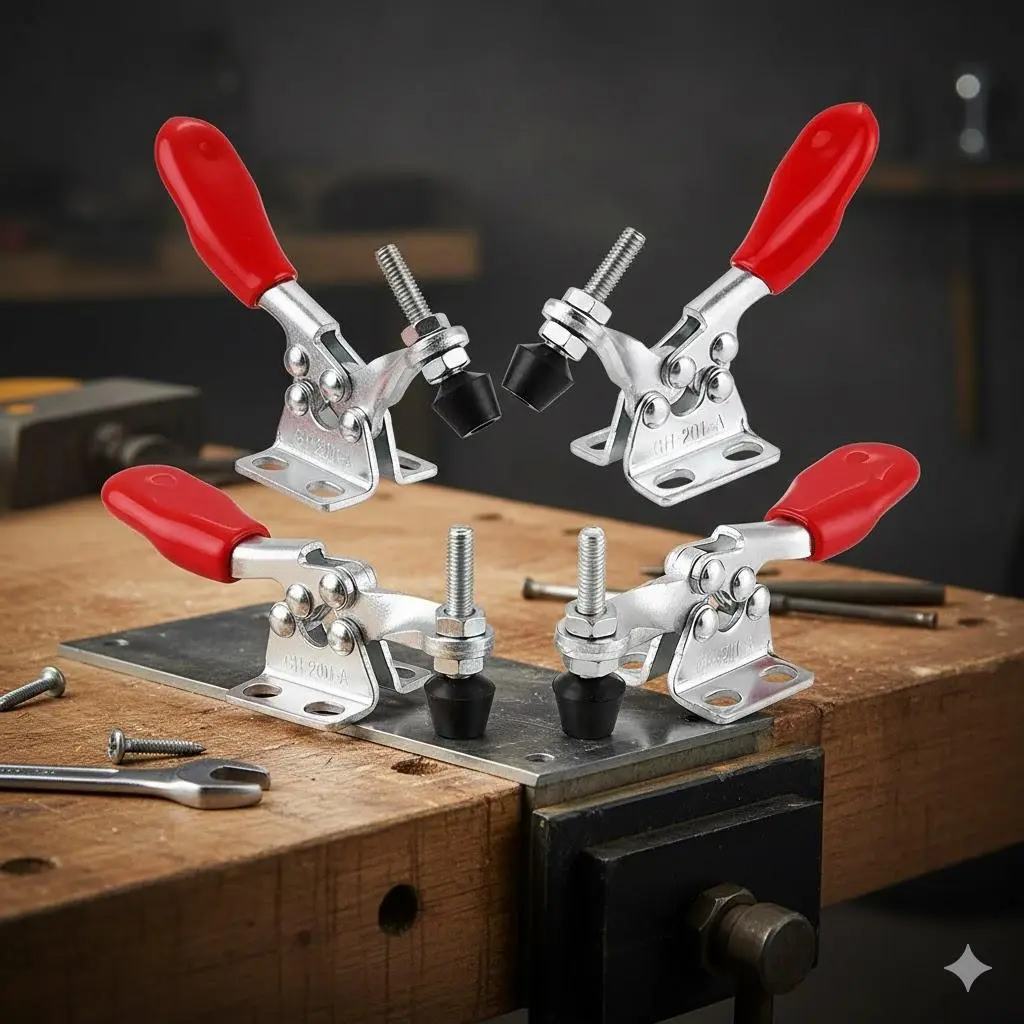 Durable Multi-Function Quick-Release Clamp Set for Woodworking & Metalworking | Heavy-Duty Spring Loaded Clamps | Ideal DIY & Pro Tool for Christmas Gifts & Home Projects