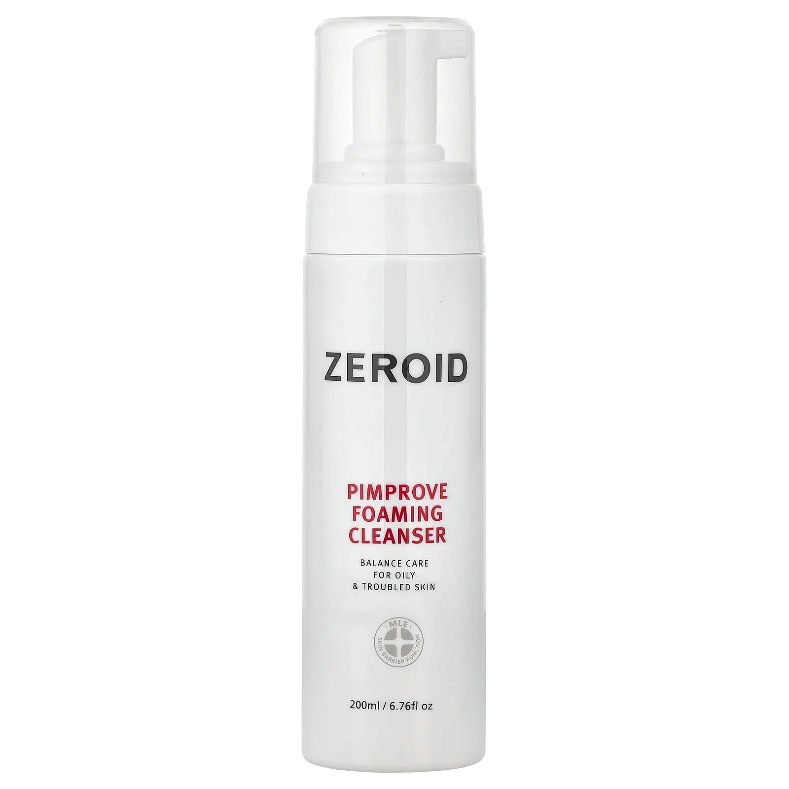 Zeroid Pimprove Foaming Cleanser, For Oily & Troubled Skin, 6.76 fl oz (200 ml)
