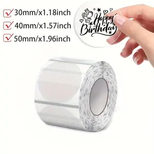 Transparent Thermal Transfer Label Paper, Self-Adhesive Thermal Labels, Compatible with Multiple Label Printers, Durable & Reliable Printing Solution