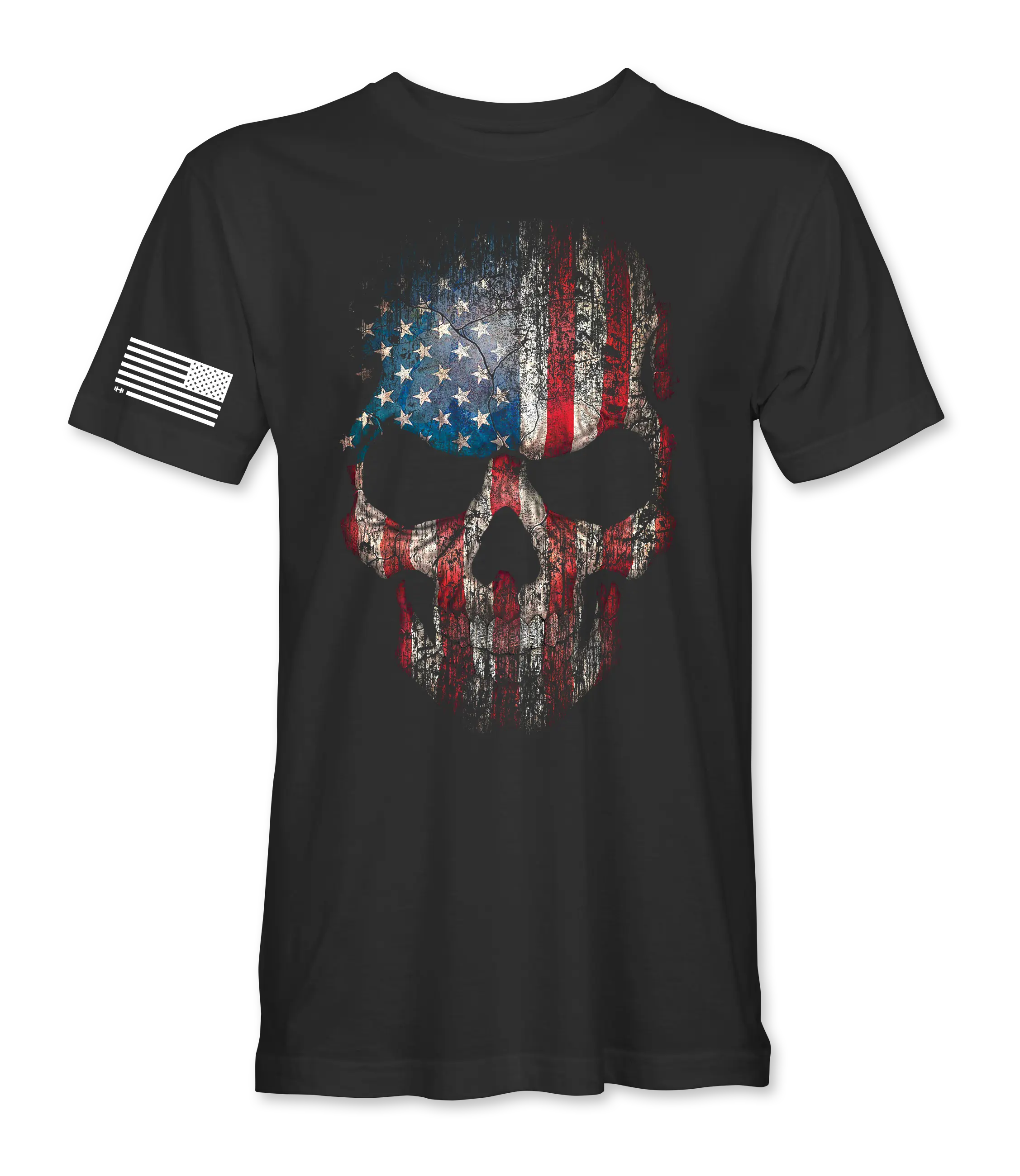 USA Flag Skull T-Shirt