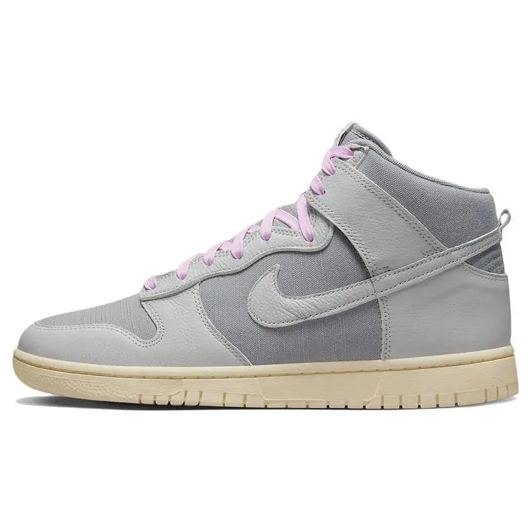 Nike Dunk High Vintage 'Certified Fresh - Particle Grey' Men's Classic Style Sneaker with Comfortable Cushioning Perfect for Casual Wear and All Seasons, Shoe, Footwear, Sports Shoes, Streetwear, High Top, Unisex, Cushioned Sole, Snug Fit, True Size, Men'