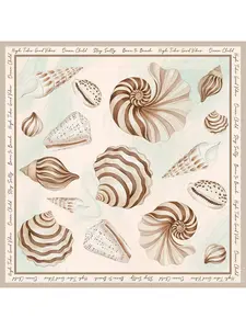 Coastal Sea Shell Scarf
