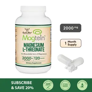 Magnesium L-Threonate (Magtein) Supplement Brain Booster Fitness Healthcare Mineral