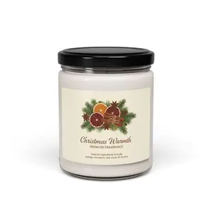 Christmas Warmth Soy Candle | Orange, Cinnamon & Pine Jar