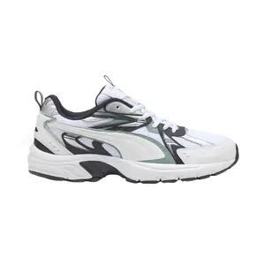 PUMA Mens Milenio Tech Lace Up Sneakers Shoes Casual - White
