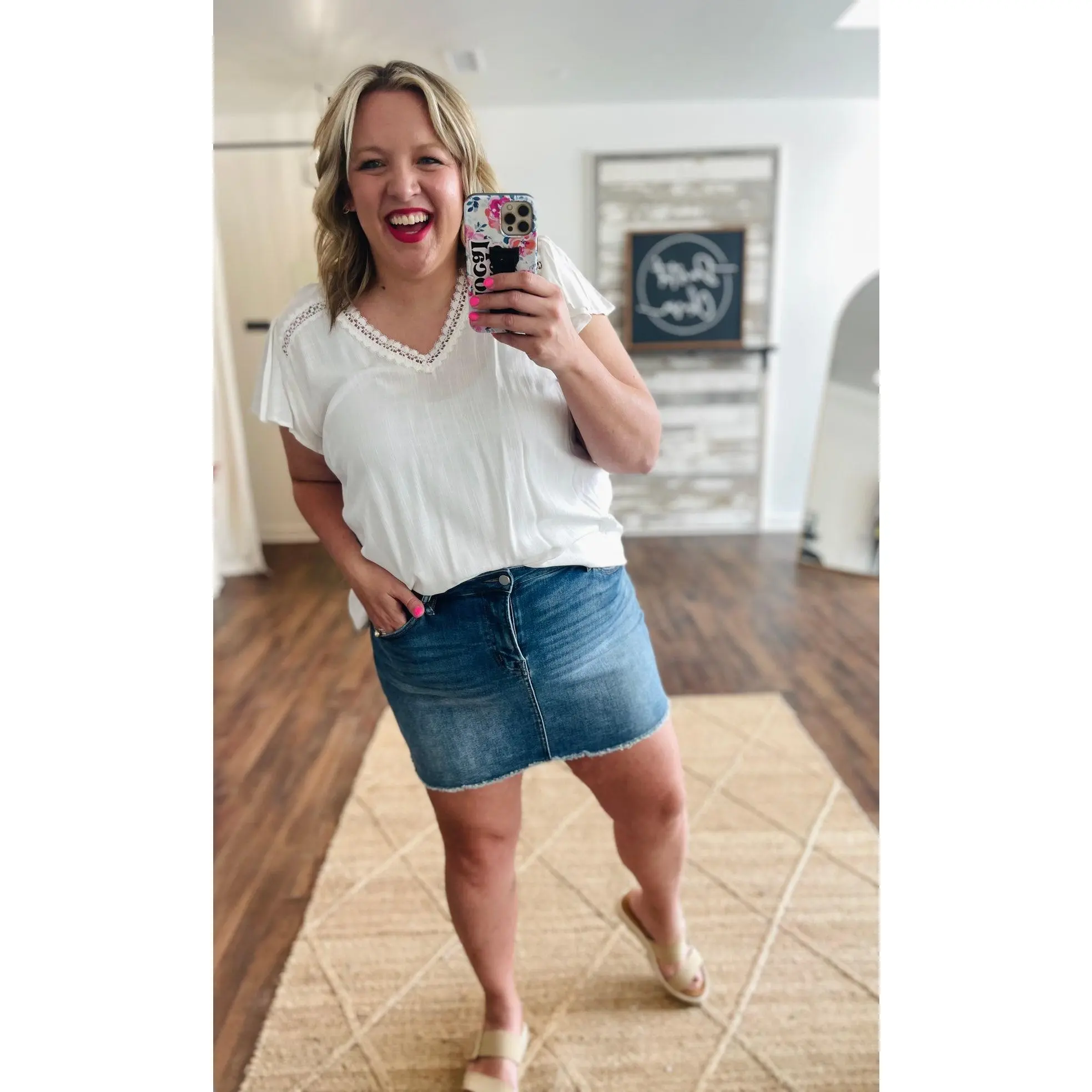 Mica Mid Rise Mini Skirt (S-XL)