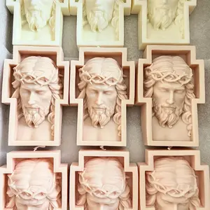 Sagrado Rostro en cera de soya Candle Decor Decoration Ornaments - Organic Materials - Light, Freshener