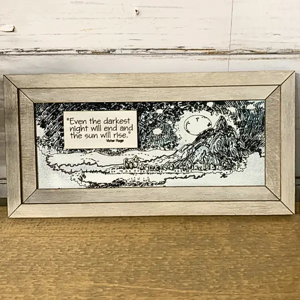 Inspirational Wall Art - Darkest Night