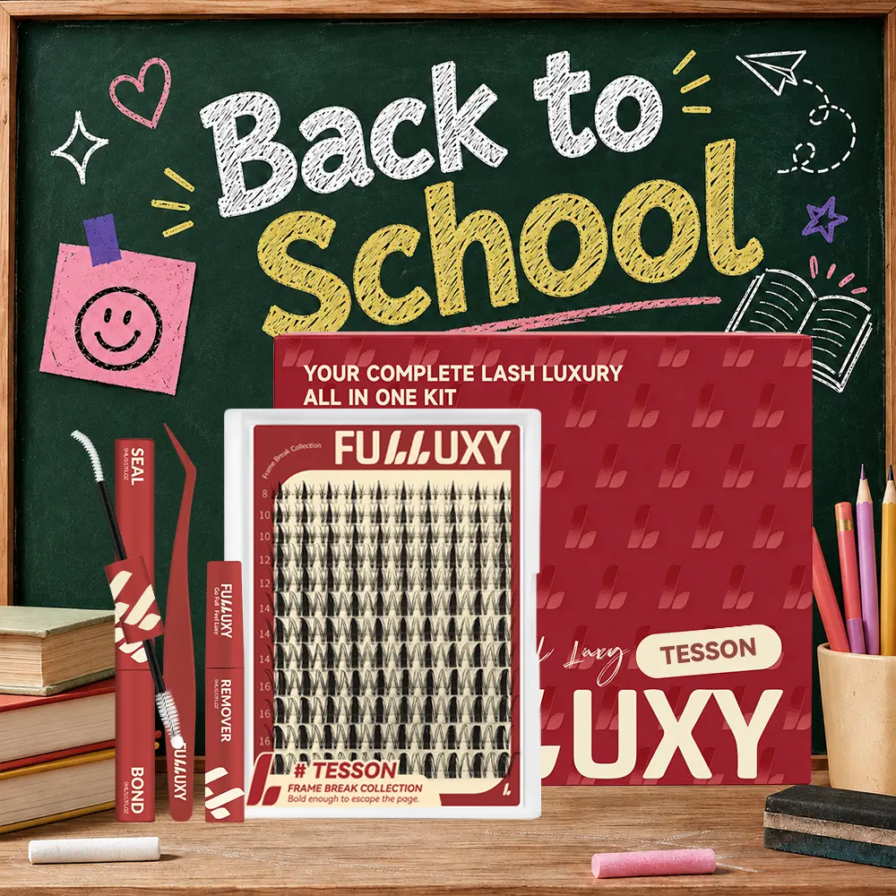TESSON | Fulluxy Manga Cosmetic Eyelash Clusters, Fairy Viva Soft Wispy Individual Segments with Gentle Clear Invisible Band, Lightweight Comfy Easy Wear for Daily Makeup & Casual Party Looks, Eyelashes