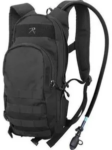 Black MOLLE Quickstrike Tactical Hydration Backpack