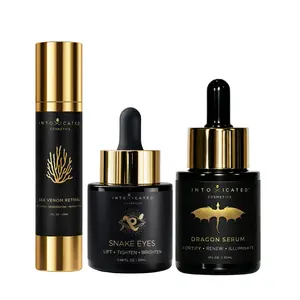 Intoxicated Cosmetics x Blue Water's Power Punch Bundle: Sea Venom Retinal, Snake Eyes Eye Serum, & Dragon Serum