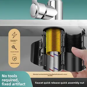 Kitchen Faucet Anti Loosening Nut Quick Release Mounting Bracket for Cold Hot Water Tap Sink Basin Fastener