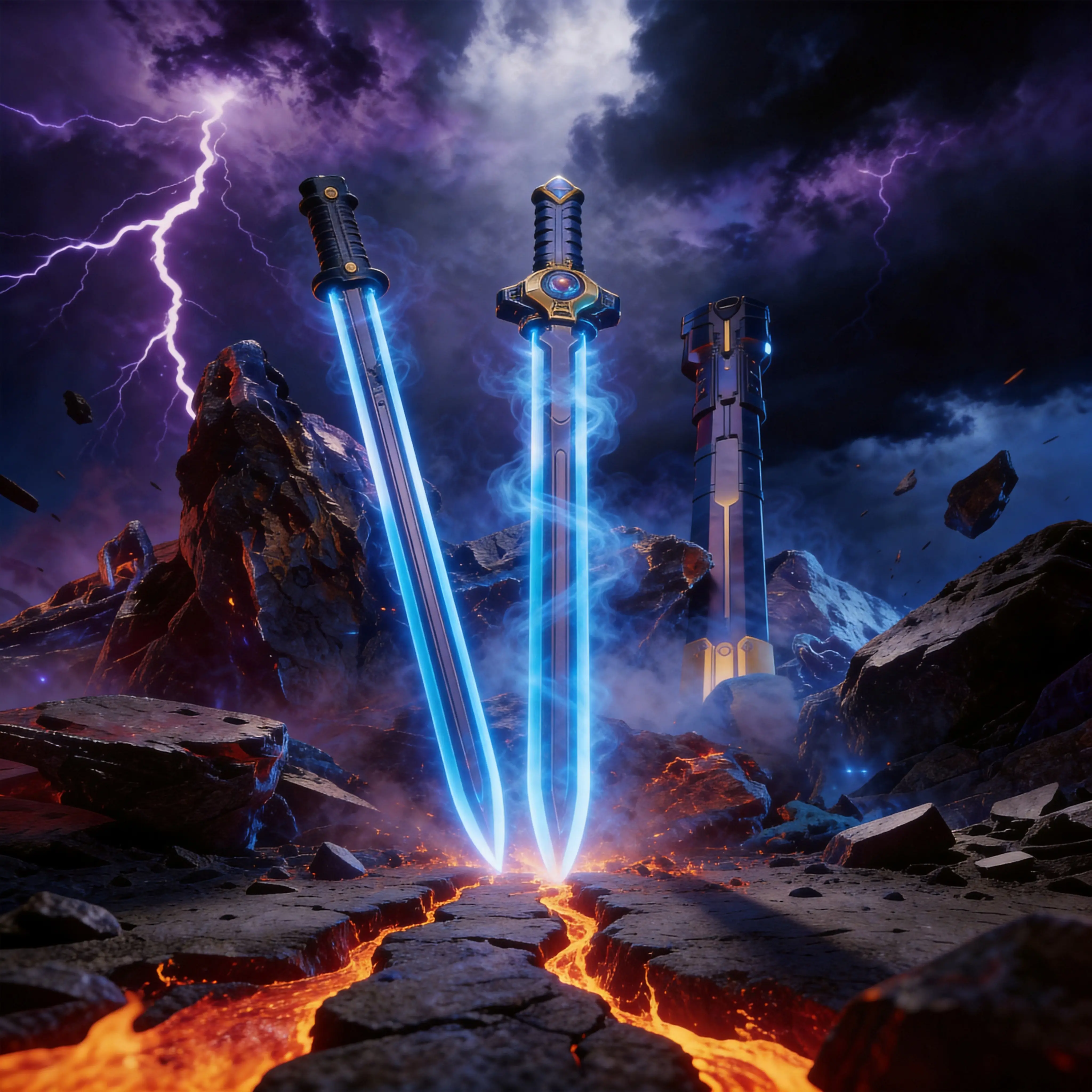 TikTok Viral Spark Lightsaber Double-Edged Sword in Sword, Cool Spray Mist & Real Firestone Spark Effect, 7 Color LED Lights & Battle Sounds, Glowing Laser Sword for Boys Kids Cosplay Role Play.Best Birthday Gift for Boys