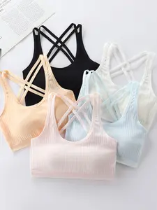 2026 New 5-Piece Summer Thin Student Girls Underwear, Breathable Youth Development Simple Comfort Bra, Lightweight Daily Wear