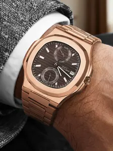 NAVIFLZ NFVZ New TOP Luxury Men Quartz Watches Classic Business Stainless Steel Rose gold Male Fashion Nautilus Waterproof Wrist Clock