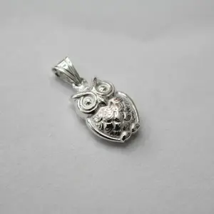 Owl Shape Pendant – 925 Sterling Silver | Wisdom & Protection Charm