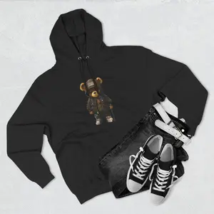 Disruptive Intentional Sacred Teddy Bear Hoodie | Three-Panel Fleece