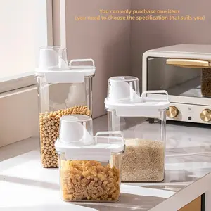 Sealed Multi-Functional Kitchen Storage Jar, Thickened Stackable Airtight Sealing Container for Grains and Legumes, Insect Proof Food Container, Food Storage Containers