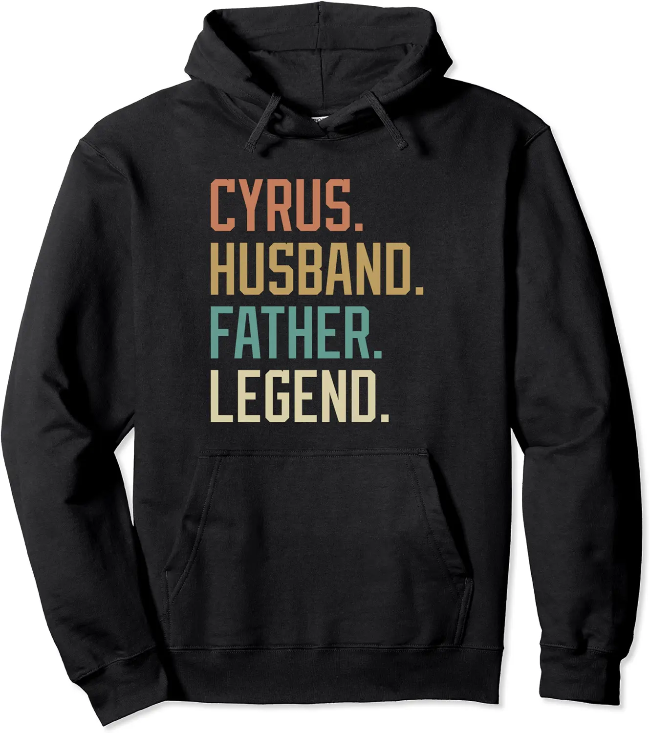 Cyrus Husband Father Legend Father's Day Retro Pullover Hoodie - Karenlyn Shop 37B0BD2PCYWB