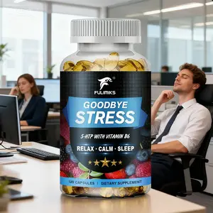 5-HTP Capsuels with Zinc + Vitamin B6 - Stress Relieving Supplement - Magnesium - Improve Sleep Quality