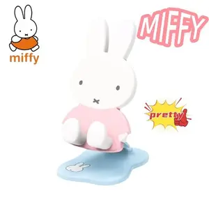 Cute Miffy Folding Telescopic Desktop Mobile Phone Stand Kawaii Animation Character Tablet Computer Stand Ornament Gift Toys