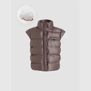 Cider [size 2-10] High Neck Pocket Quilted Button Puffer Vest