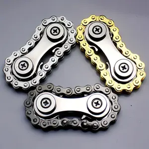 [Relax Metal Chain Fidget Spinner] Chain Wheel Flywheel Fidget Spinner Relax Metal Bicycle Chain EDC Spinner Fidget Adult Gift Perfect Gift