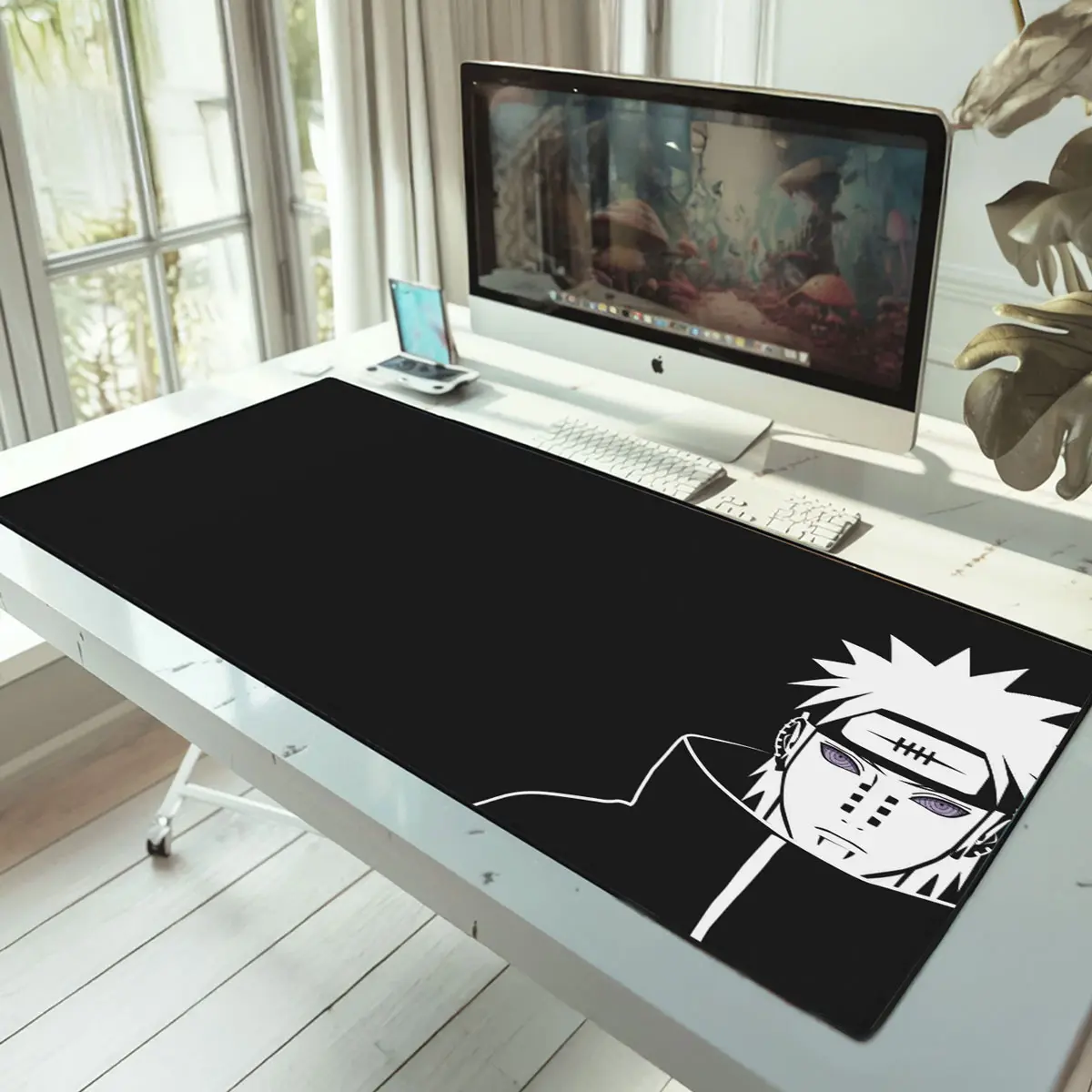 Pain Attacks Hidden Leaf Mouse Pad – Akatsuki Village View Anime Desk Mat, Shippuden Gaming Mat, Ninja Gift Decor, Extra Large Gaming Mousepad – FASTSHIPPING