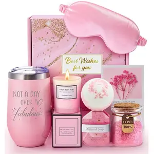 Unique Self-Love Spa Relaxation Gift Basket Set, Birthday, Christmas, Valentine's Day Gifts for Women, Moms, Sisters, Friends
