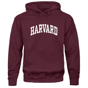 Harvard University Essential Hooded Sweatshirt (Crimson)