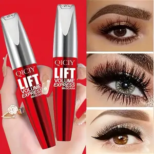 2pcs set 5D great volume QICIY volume thick mascara, long-lasting non-removal, waterproof, black, suitable for all skin types, natural non-streaky eyelashes, to enhance the eye contour, women's eye make-up - Valentine's Day Mother's Day Set Gift