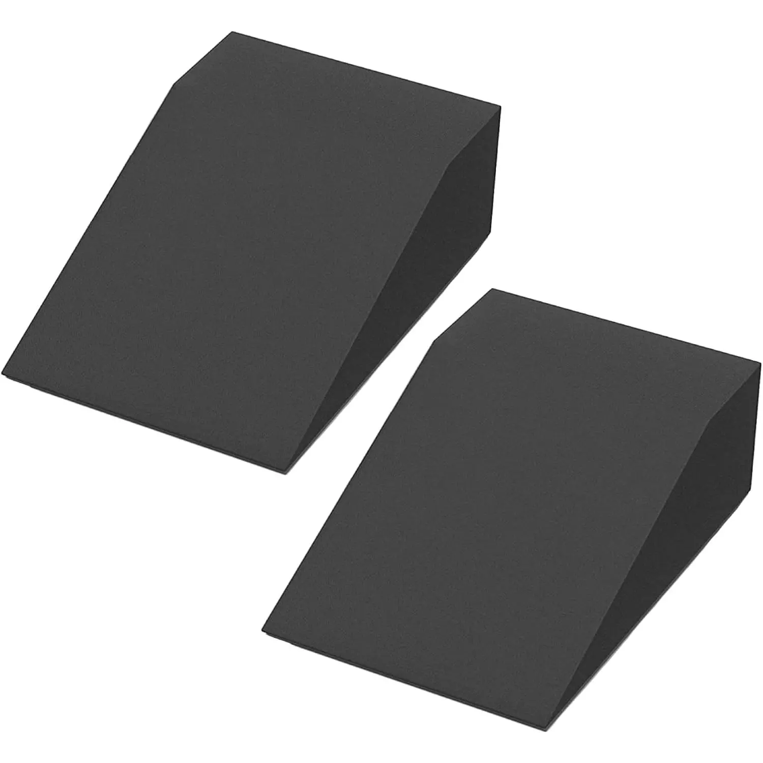 Non Slip Professional Squat Wedge Blocks: Ideal for Heel - Elevated Squats, Calf Raises, Stretching, Balance,Yoga,Pilates Exercise Elevation Control, Firm & Flexible Blocks, Muscle Strengthening Blocks