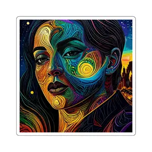 Cosmic Lady Stickers - Magical Decor for Laptops, Water Bottles, Journals, Gifts, Fantasy Lovers
