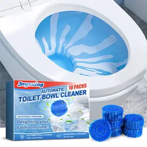 Automatic Toilet Bowl Cleaner Tablets Blue Foam Toilet Tank Cleaners with Fresh Scent for Deodorizing & Descaling