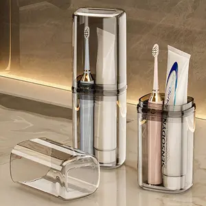 Toothbrush Cup Toothbrush Travel Case,  with Cover Portable Suitable for Travel Business Camping Bathroom School or Daily Uses