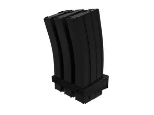 Wall Mounted AR-15 Magazine Holder for 3 Mags Compatible with ALL AR-15 Mags Durable ABS Material Includes Installation Tools Made in USA Gun Storage Organizer