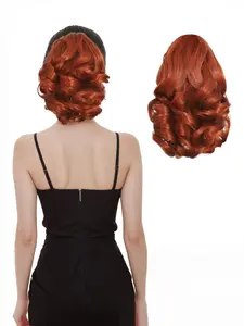 Elegant Wave Clip-On Ponytail Extension for Women, 9 Inch Synthetic Hair Accessory, Body Wave Drawstring Mini Ponytail, Dual Clips Full Layer Design