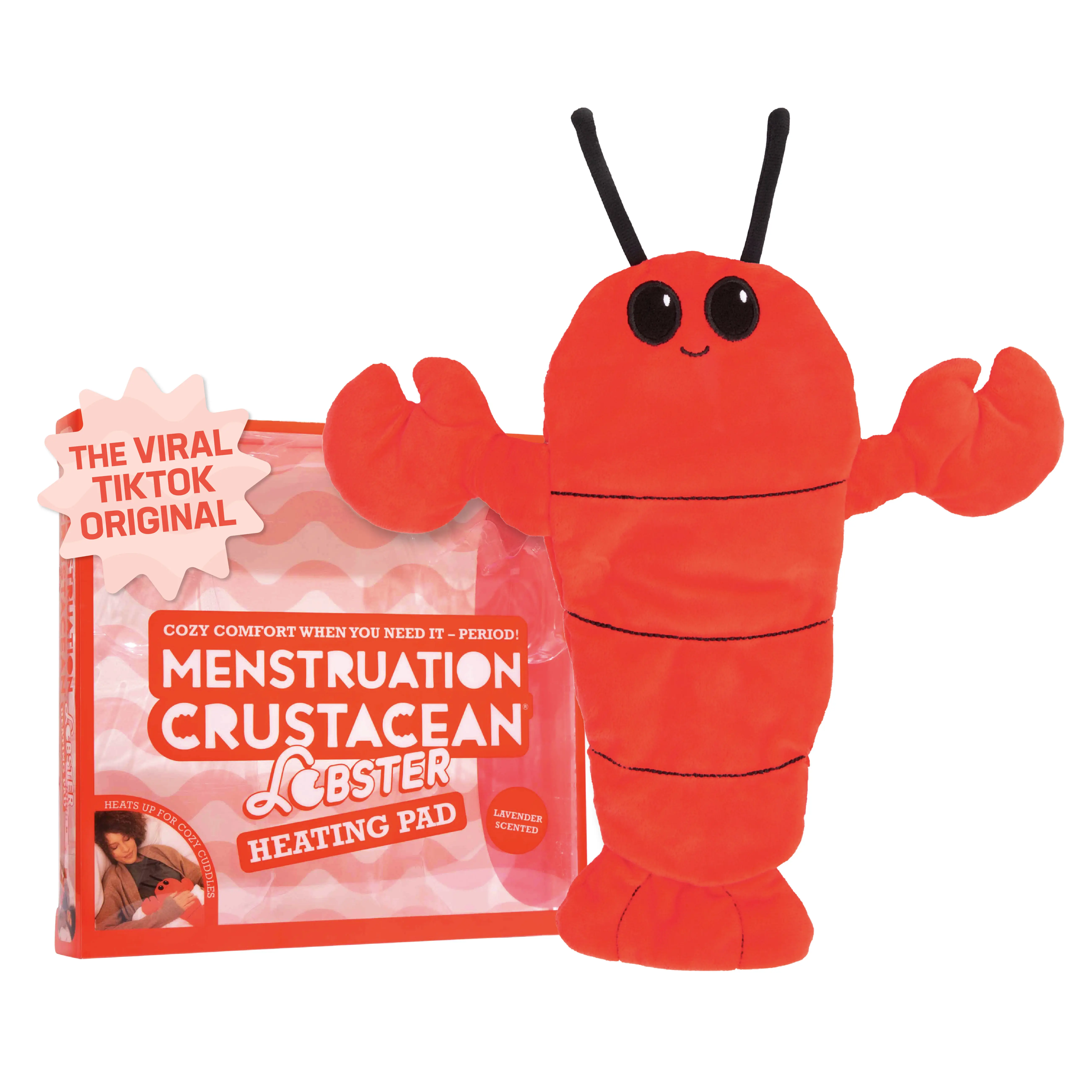 Menstruation Crustacean Lobster Plush Stuffed Toys  Lavender Scented Heating Pad...