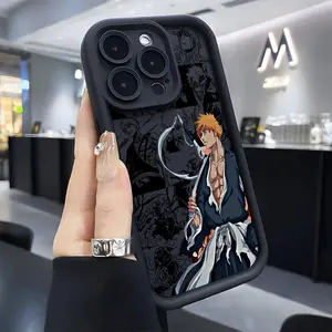 Anime B-BLEACHS Phone Case Suitable for iPhone 17 16e 16 15 14 13 12 11 Mini Pro Max Air X XR XSMAX 8 7 Plus Anti Fall Protection Soft TPU Back Cover Cellphone Accessories Casing