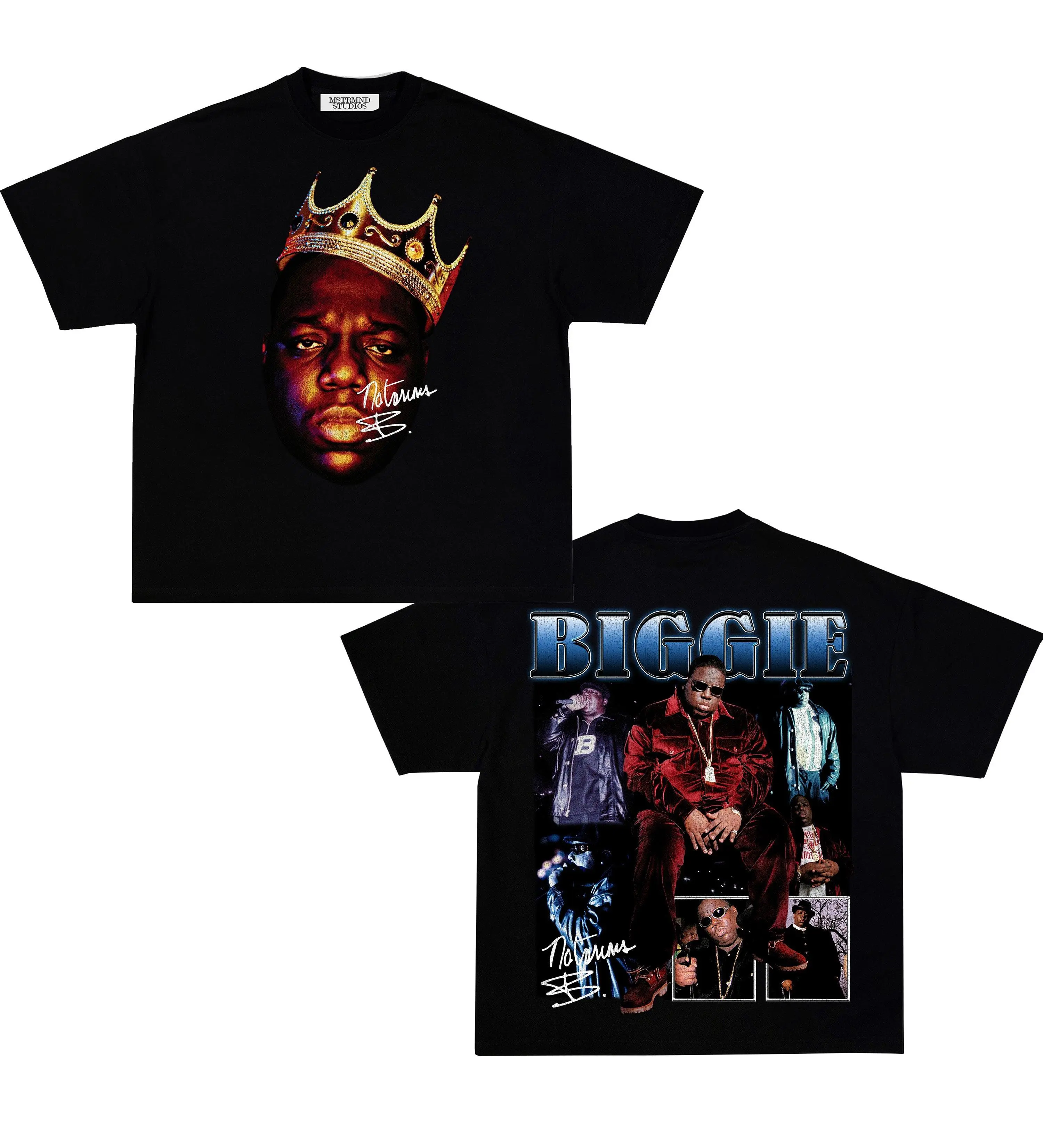 Biggie Double Sided T-Shirt, Vintage Hip Hop Graphic Tee, Retro Rap Fan Shirt, Unisex Streetwear