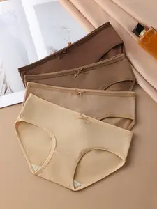 Hotcom Women's Underwear Sexy Low Waist Panties Autumn Winter Hip-Covering Basic Minimalist Sportswear Mixed Color Lingerie Activewear Comfortable Fit Everyday Wear - Style