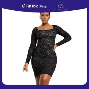 Shapellx Lace Glamour Leavy Florals Midi Dress Live