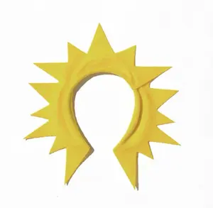 Sunshine Headband Yellow Sun Rays Felt Halloween Costume Birthday Party Favors for Fun Occasions