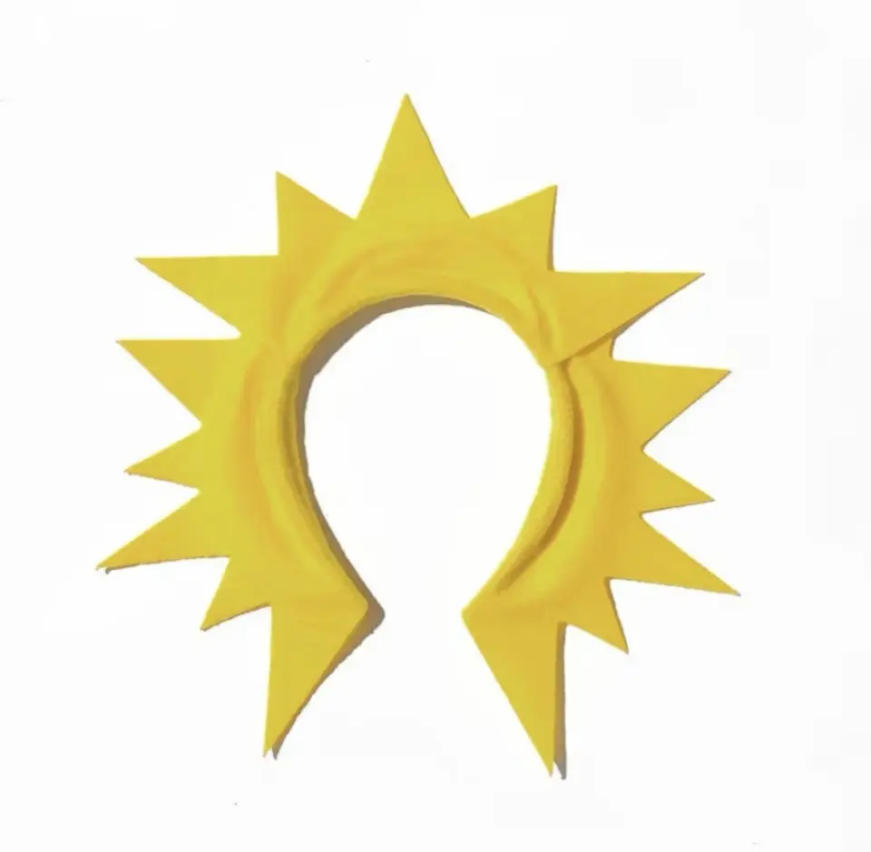 Sunshine Headband Yellow Sun Rays Felt Halloween Costume Birthday Party Favors for Fun Occasions