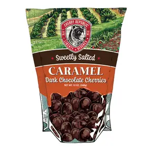Dark Chocolate Sweetly Salted Caramel Cherries 12oz
