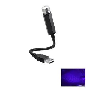 Romantic Car Usb Star Decorative Night Light, Car Roof Star Night Light, LED Auto Roof Atmosphere Light, Roof Projector Ambient Lamp for Bedroom Party Automotive Interior Decor