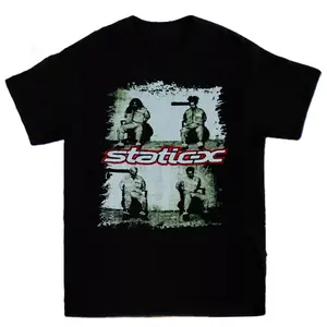 STATIC X Band Vintage Unisex Cotton One Side T-Shirt